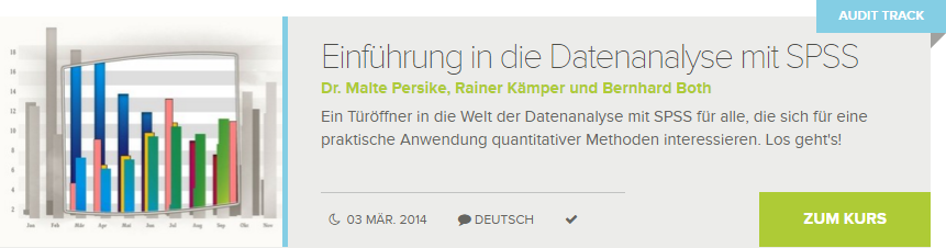 Einf&uuml;hrung in die Datenanalyse mit SPSS