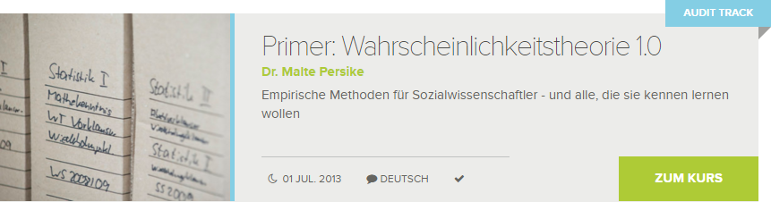 Primer: Wahrscheinlichkeitstheorie